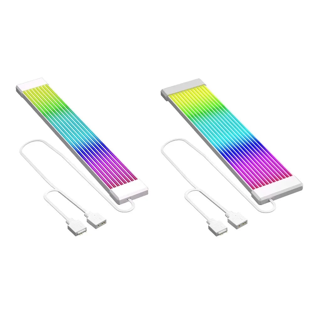 PC RGB Light Strip Suitable for PSU Cable PC RGB GPU Cable 5V 3Pin ARGB Sync PC Extension Cable for 6Pin 8Pin 12Pin 16Pin 24Pin