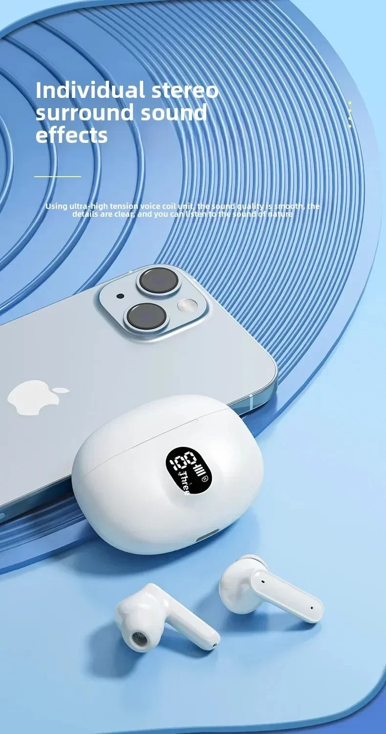 Original 895B TWS Wireless Headphones Game Bluetooth Headphones with Microphone Noise Reduction High Fidelity Bass Earphones