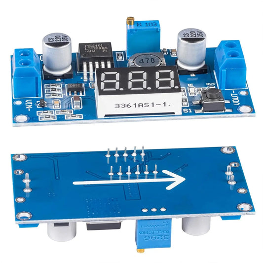 5 Pack LM2596S Buck Converter High Efficiency DC-DC Converter Voltage Regulator 3.0-40V to 1.5-35V Adjustable Output