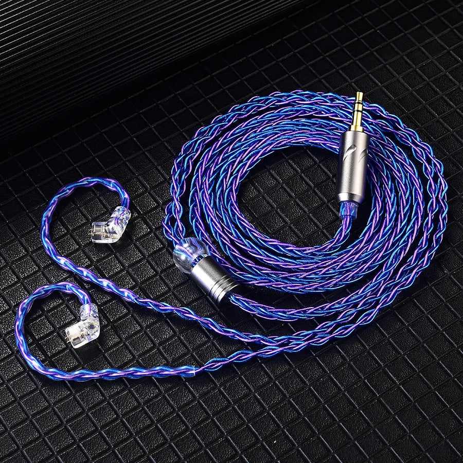 QKZ T1 Earphone Update Cable 3.5mm Jack QDC 0.75mm Connector Wired Headphones For ZXN ZXT VK4 ZX2 ZAX2 KZ EDX ZSN Pro X TRN MT1