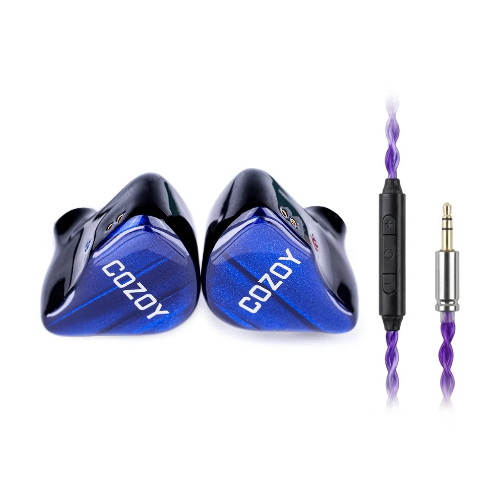 COZOY D1 IEM 10mm Graphene Diaphragm Dual Magnetic Circuit Dual Cavity Dynamic Wired In-Ear Earphones