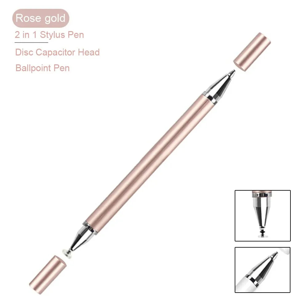 2 in 1 Universal Stylus Pen for Touch Screen Compatible with Capacitive Touch Screens for Iphone Ipad Android Stylus Capacitive