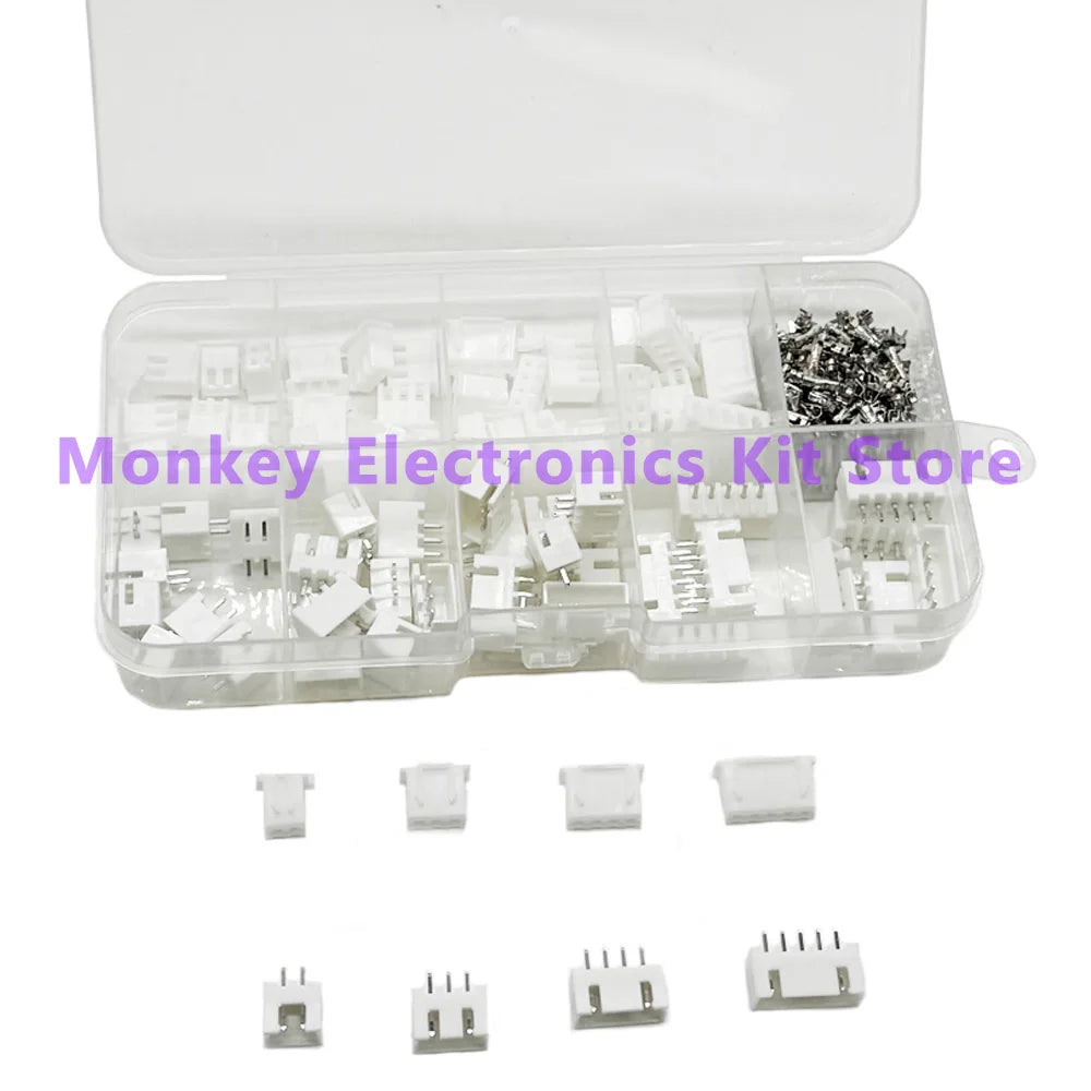 230 Pieces 2/3/4/5p Male and Female Pin Terminal Kit Housing Pin Header  XH-2.54 4Value Connectors Adaptor