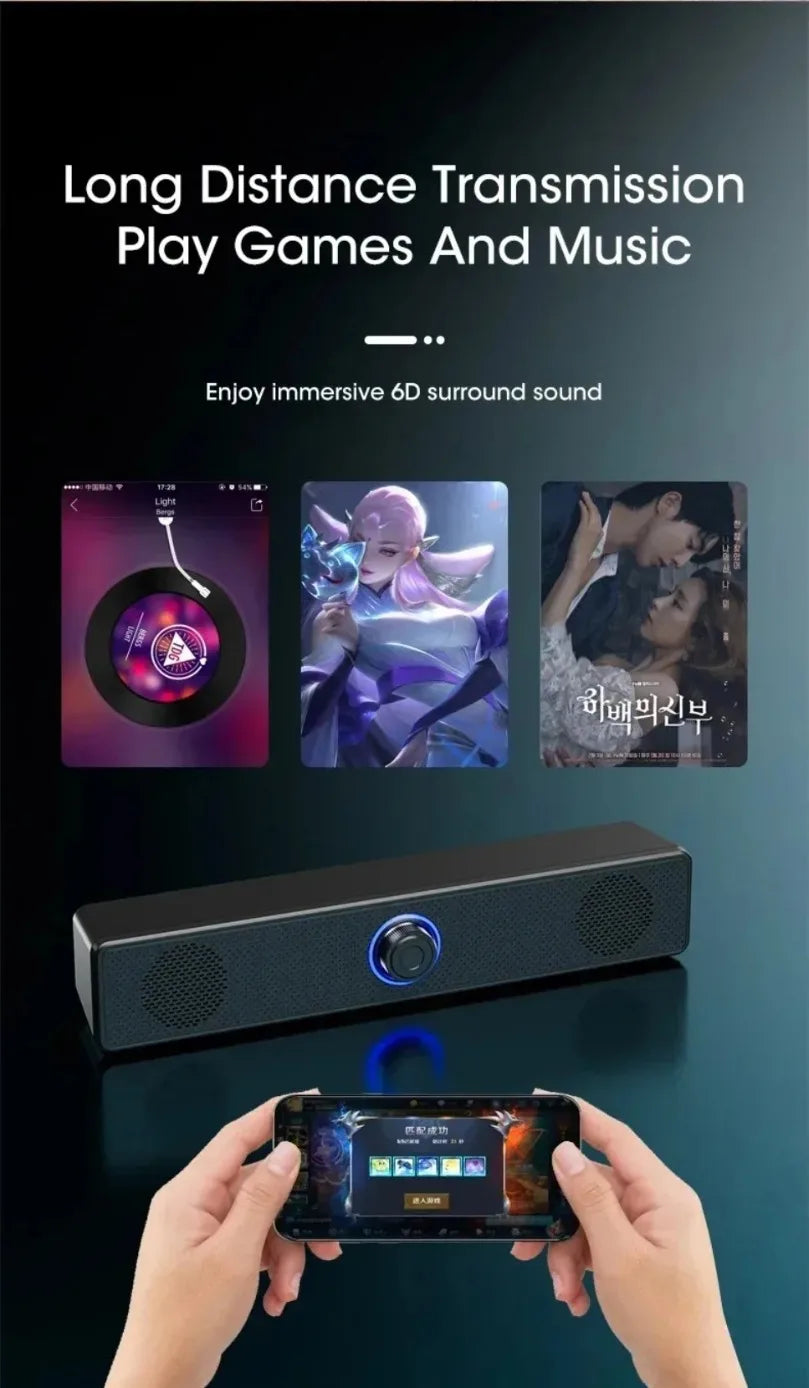 K2852 Series Home Theater Sound Svstem BT 3D Surround Long Soundbar PC Speaker For TV Soundbar Box Subwoofer Stereo Music Box