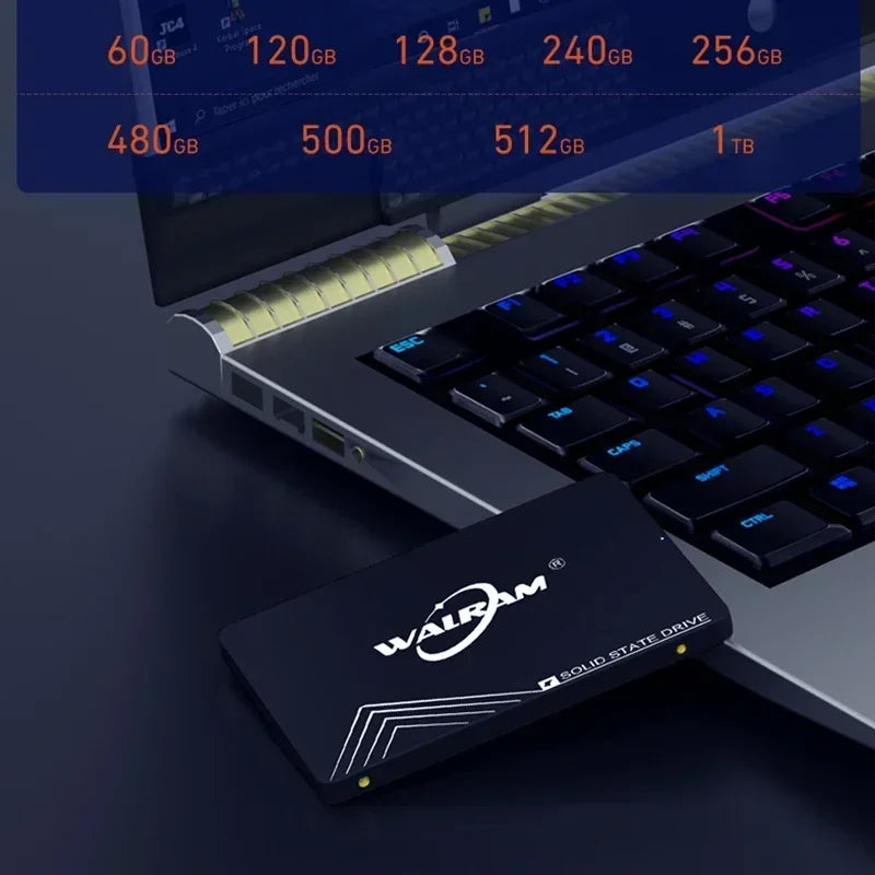 WALRAM 2.5 SATA 3 SSD 512GB 128GB 120GB HDD Laptop Internal SATA3 SSD 1TB Solid State Drive 240GB 256GB Hard Disk For Desktop PC