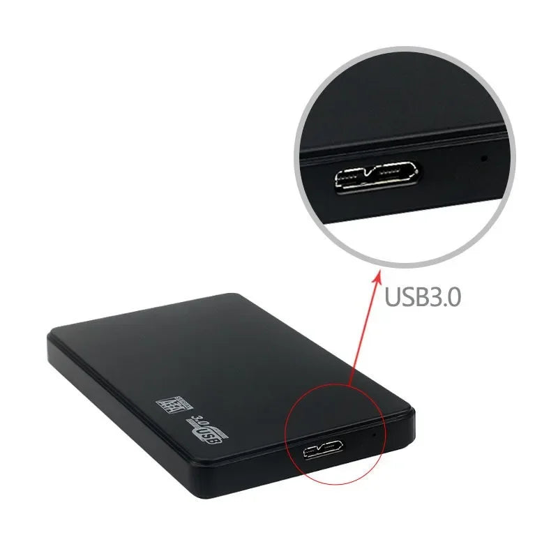 2.5" SATA to USB3.0 HDD Enclosure Mobile Hard Drive Cases for SSD External Storage HDD Box With USB3.0 Cable ABS for PC Laptop