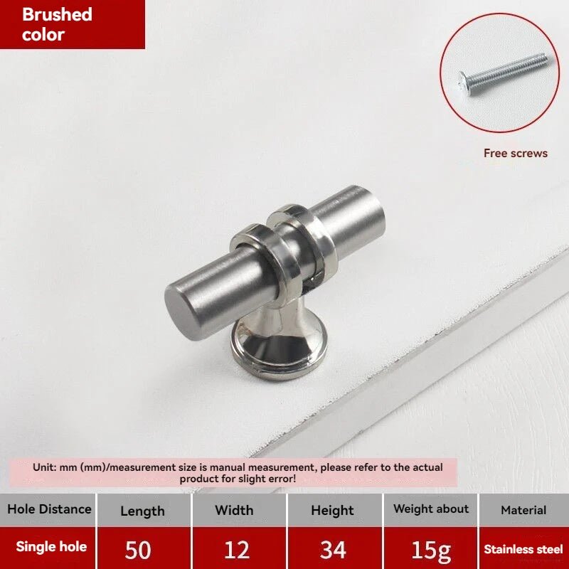 Handles Drawer Cabinet Furniture Kitchen Handles for Cabinet Knob Door Drawer Furniture Kitchen Knob Modern Simple Golden Silver