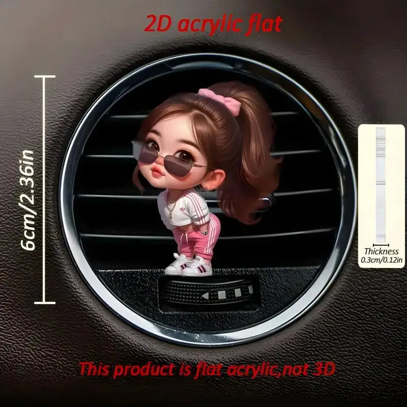 2D Diffuser Vent Outlet Perfume Clips for Aromatherapy, Air Freshener and Car Interior Decoration
