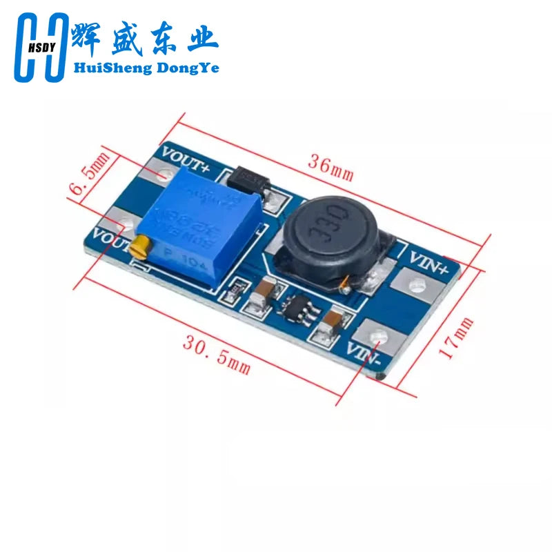 1-10PCS MT3608 Boost Module DC-DC Step Up Converter Booster Power Supply Module Board 2A Max 2V-24V To 5/9/12/28V for Arduino