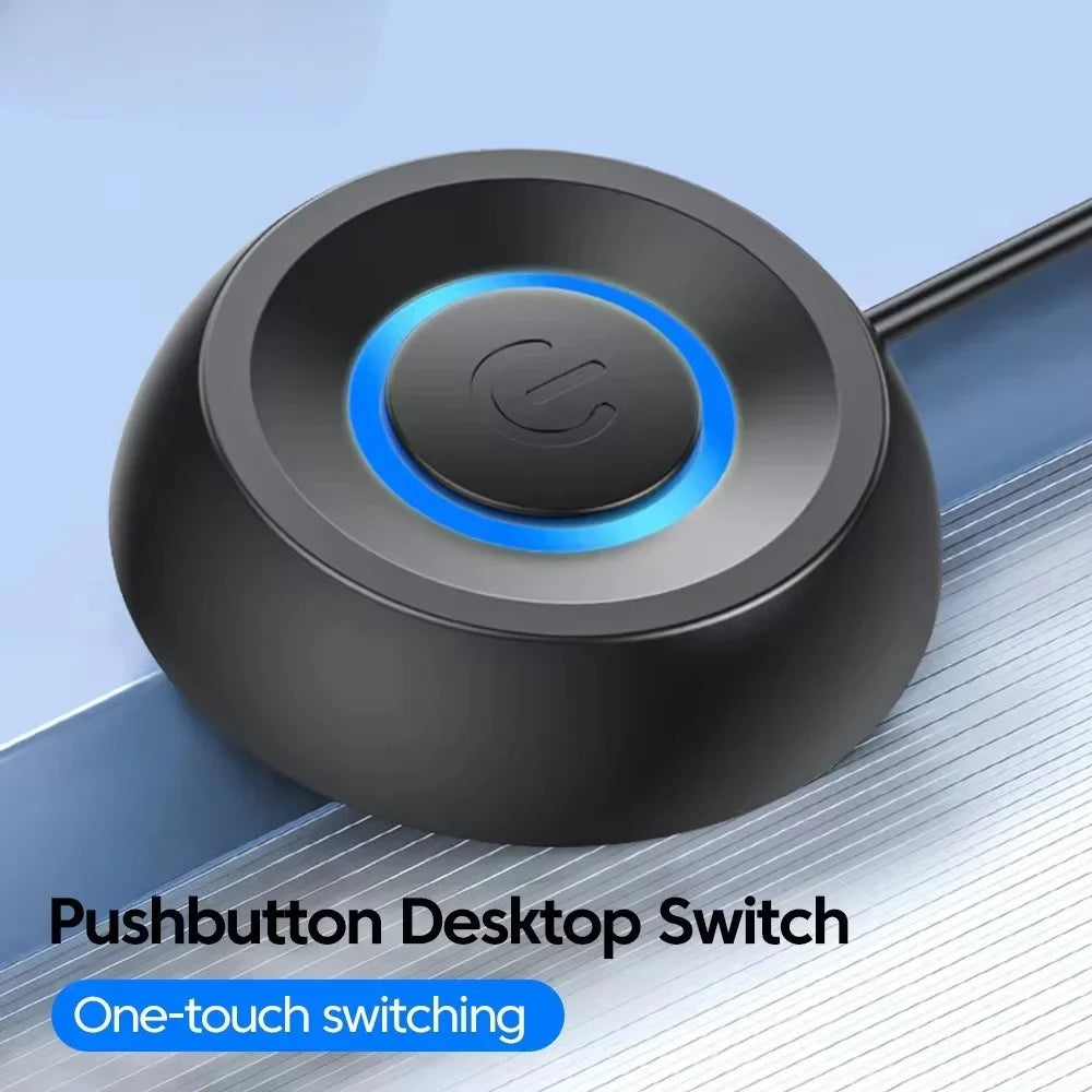 Computer External Switch Button Power Cable LED Light PC Motherboard Desktop External Start Power On/Off Button For Home Office
