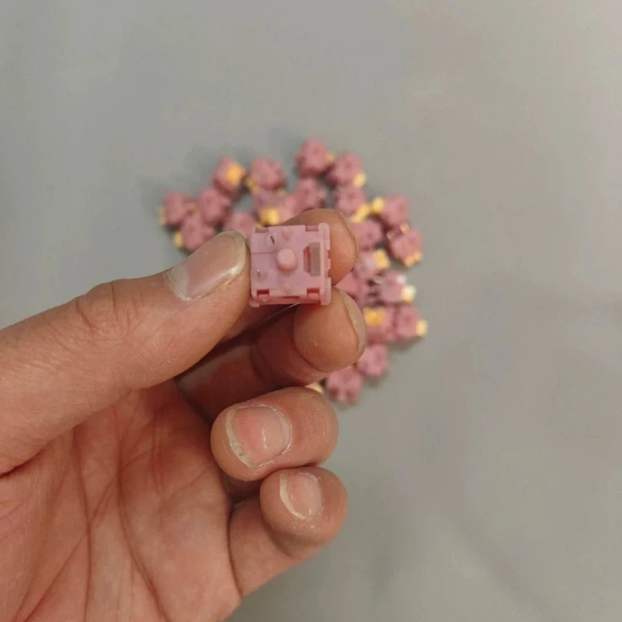 Outemu Silent Peach V3 Switch Lubed Silent Lemon V3 Switches Mechanical Keyboard Linear Tactile 5Pin Paragraph Axis Hot swap