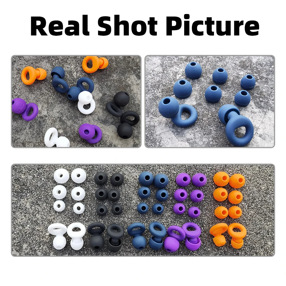 Silicone Earplugs for Swimming Sleep Noise Cancel Noise Reduction-Soundproof Reduce Disturbances -Quality Earplugs