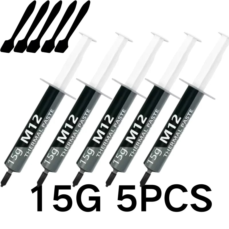 Thermal Paste Thermal Conductive Grease Paste 12.4 W/MK 1/4/8/15/30g For Game PC PS5 CPU GPU Cooling