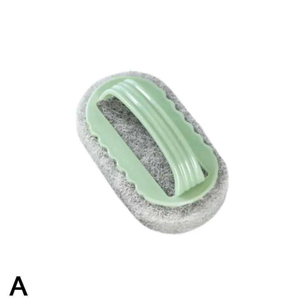 Cleaning Brush With Handle Melamine Sponge Cleaning Brush Descaling Pan Pot Strong Cleaner Brushes Kitchen 1pc