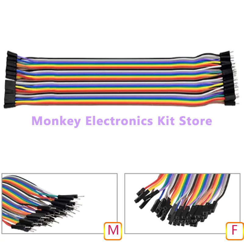 40PIN 30CM 20CM 10CM Dupont Line Male to Male Female to Male Female to Female Jumper Dupont Wire Cable for Arduino DIY KIT