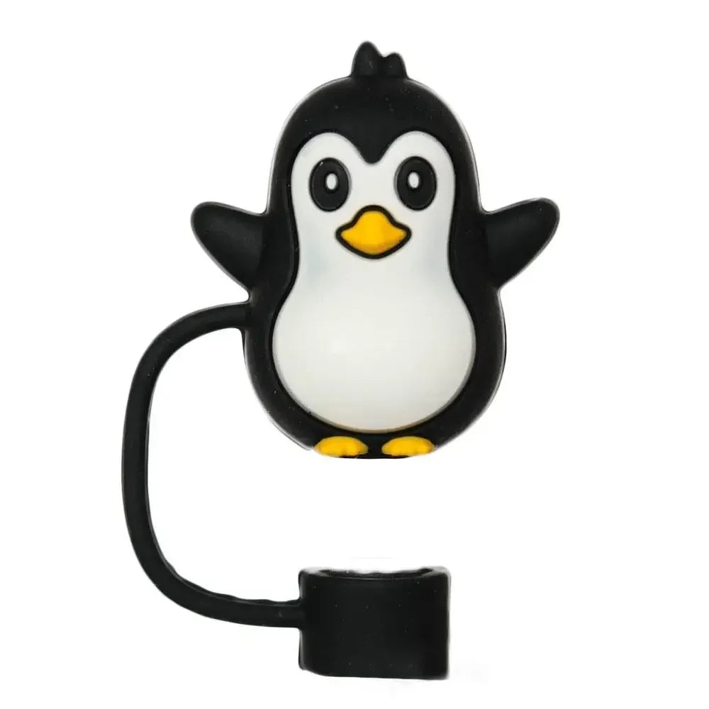 1PC Silicone Straw Plug Splash Proof Drinking Dust Cap Dust-proof Straw Tips Cover Cup Accessory Kitchen Tool Creative Reusable