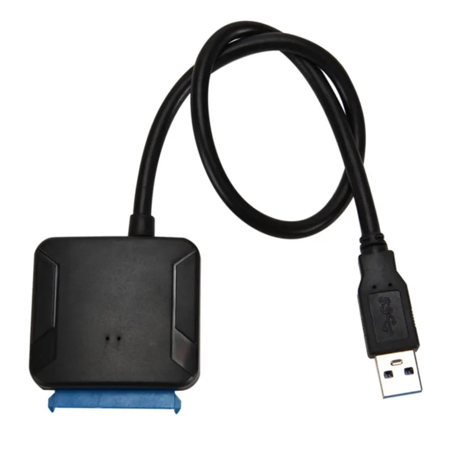 USB 3.0 Adapter Cable for 2.5" 3.5" HDD SSD Hard Drive 5Gbps External Converter with 12V Power Adapter USB 3.0 to SATA Converter