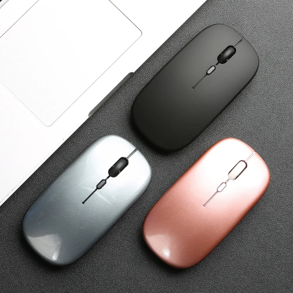 Bluetooth-compatible Mouse Wireless Mouse Silent Computer Mice Portable Working Gaming Mouse for Laptop iPad Air Pro Tablet PC
