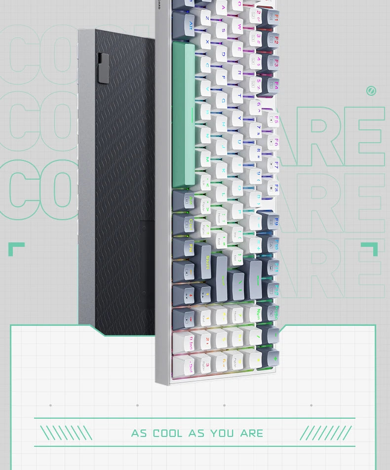 MACHENIKE K500 Mechanical Keyboard Wired Gaming Keyboard K500-B94 Hot Swappable 94 Keys 90% Layout RGB BackLight for PC Laptop