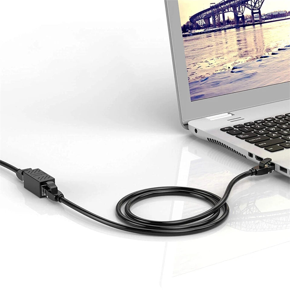 RJ45 Coupler Cat7 Cat6 Ethernet Adapter Gigabit Interface Network Extender Convertor Female to Female Connector Extension Cable