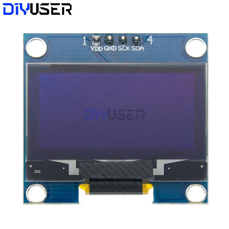 1.3" OLED LCD Display Module SH1106 128X64 IIC I2C SPI White/Blue Color Screen Breakout Board for