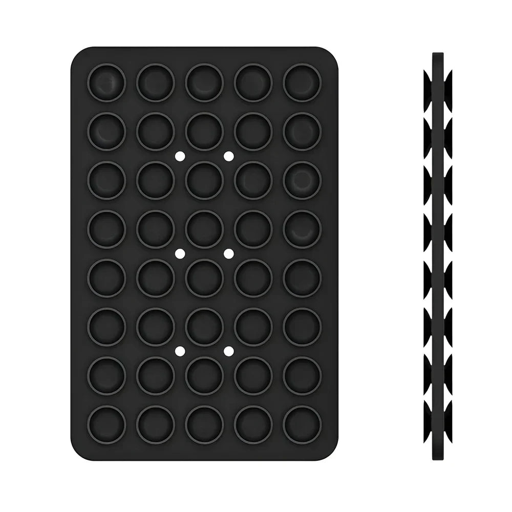 Double Side Silicone Suction Pad for Mobile Phone Fixture Suction Cup Backed Adhesive Silicone Rubber Sucker Pad for Fixed Pad