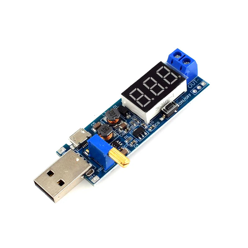 Boost Buck Converter micro USB Step UP / Down Power Supply Module DC-DC 5V to 3.3V / 12V Adjustable Out DC 1.2V-24V