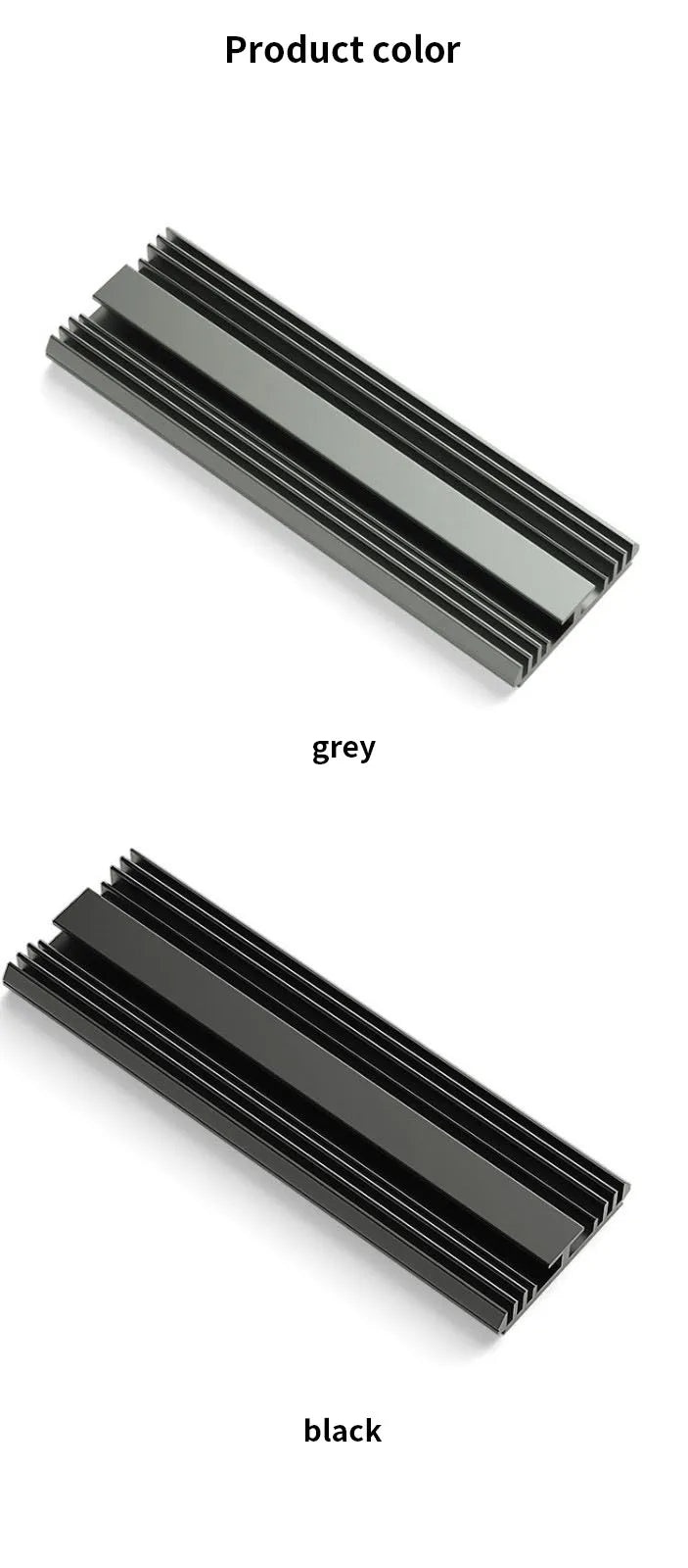 TEUCER M.2 2280 NVMe SSD Aluminum Heatsink Radiator with Thermal Pad for PS5/PC/Laptop Cooling 5mm Thickness