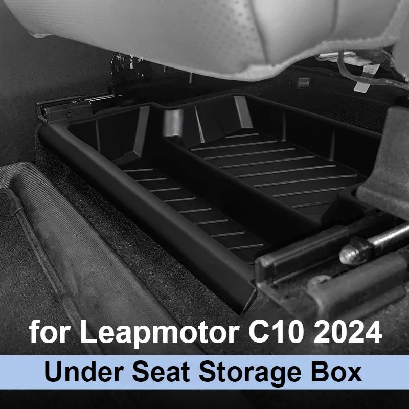 For Leapmotor C10 2024-2026 Center Console Lower Storage Box Armrest Storage Tray Organizer Auto Case Car Interior Accessories