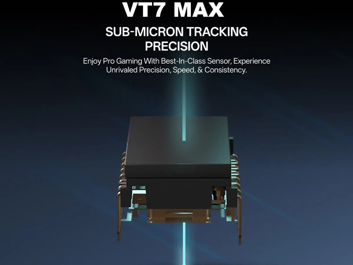 Rapoo VT7 MAX /VT7 Wireless Gaming Mouse True 8K Wireless Polling Rate 53g Lightweight Up to 750Hr Battery Life