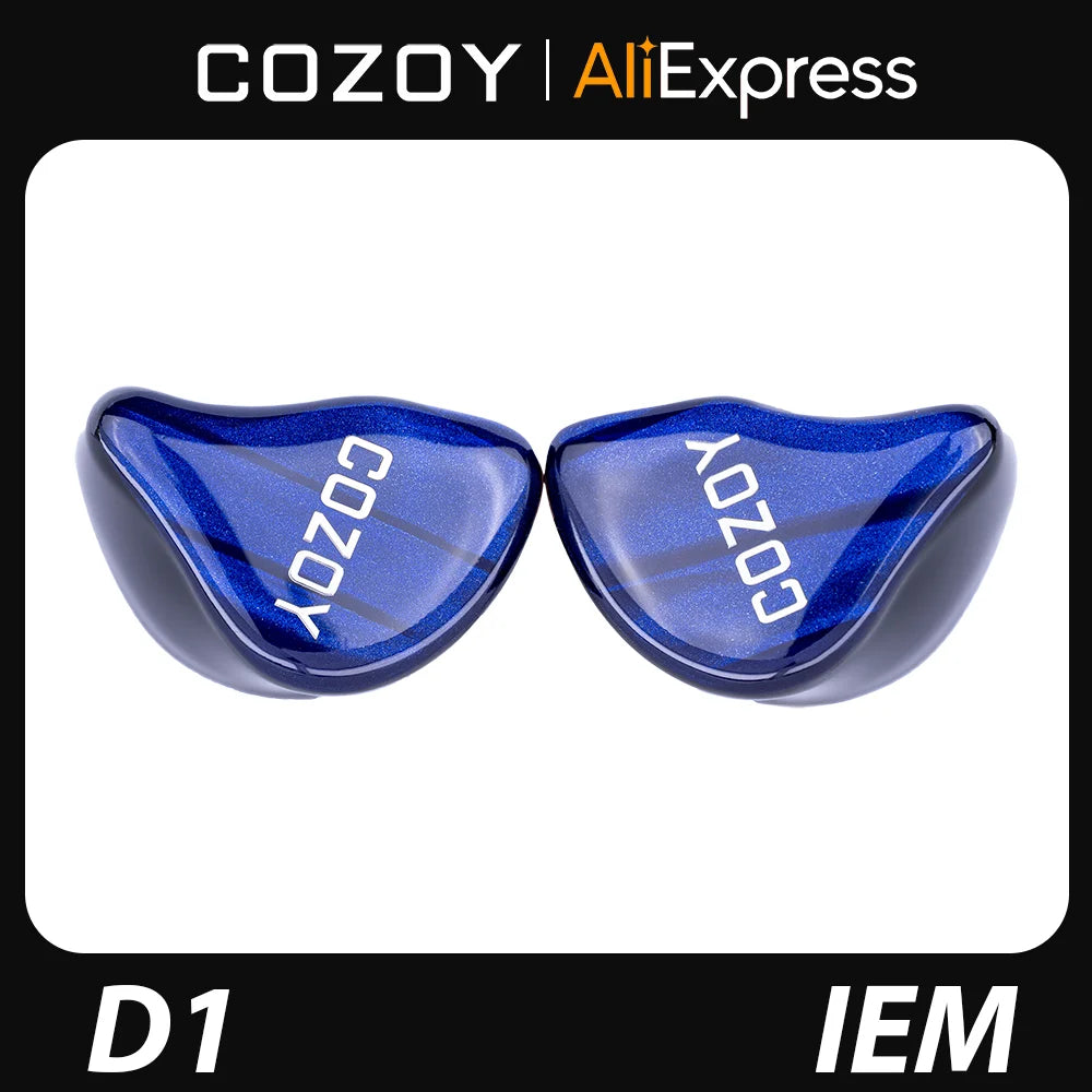 COZOY D1 IEM 10mm Graphene Diaphragm Dual Magnetic Circuit Dual Cavity Dynamic Wired In-Ear Earphones