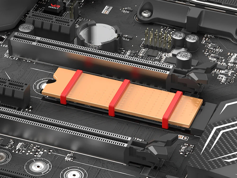 Clearance_JEYI Copper M.2 HeatSink, 3pcs 2280 SSD Copper Cooler Solid State Disk Radiator with Thermal Silicone Pad for Laptop D