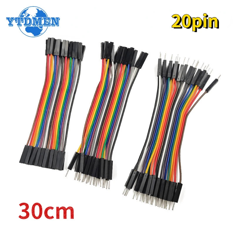 20Pin Dupont Line Male To Male Female To Female Male To FeMale Jumper Wire Cable 10cm 20cm 30cm for Arduino DIY KIT