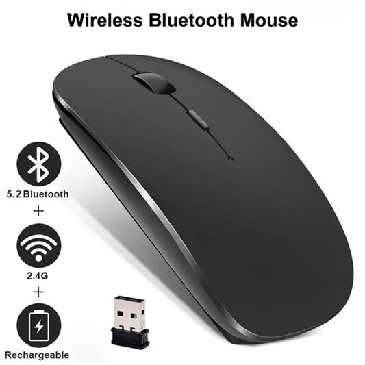 Universal Bluetooth-compatible Mouse Wireless Mouse Silent Computer Mice Portable Working Gaming Mouse For Lenovo Laptop Tablet