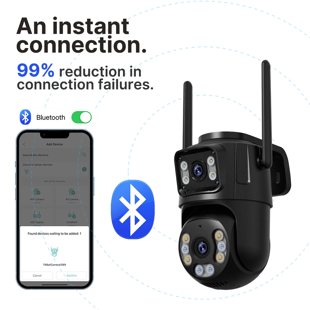 4K 8MP HD Wifi PTZ Camera Outdoor 4MP Dual Lens Dual Screen AI Auto Tracking IP Camera CCTV Audio Video Surveillance P2P iCSee