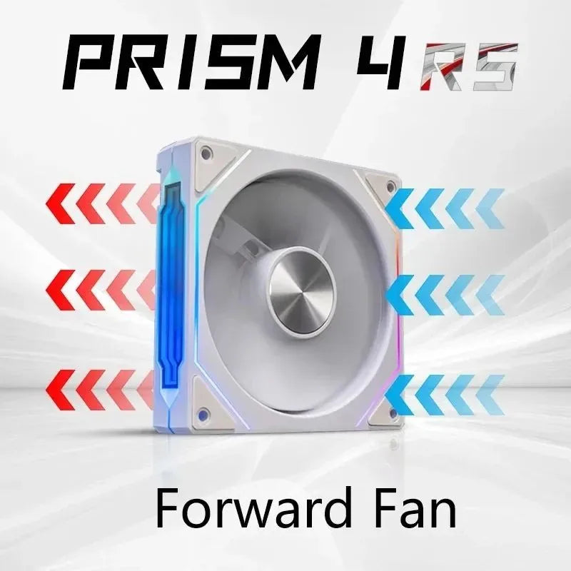 LDPCSJ PRISM 4 RS 12cm ARGB 4 Pin Computer Case Fan Quiet Cooling 12V Large Air Volume 1200RPM for Desktop Gaming PC Build