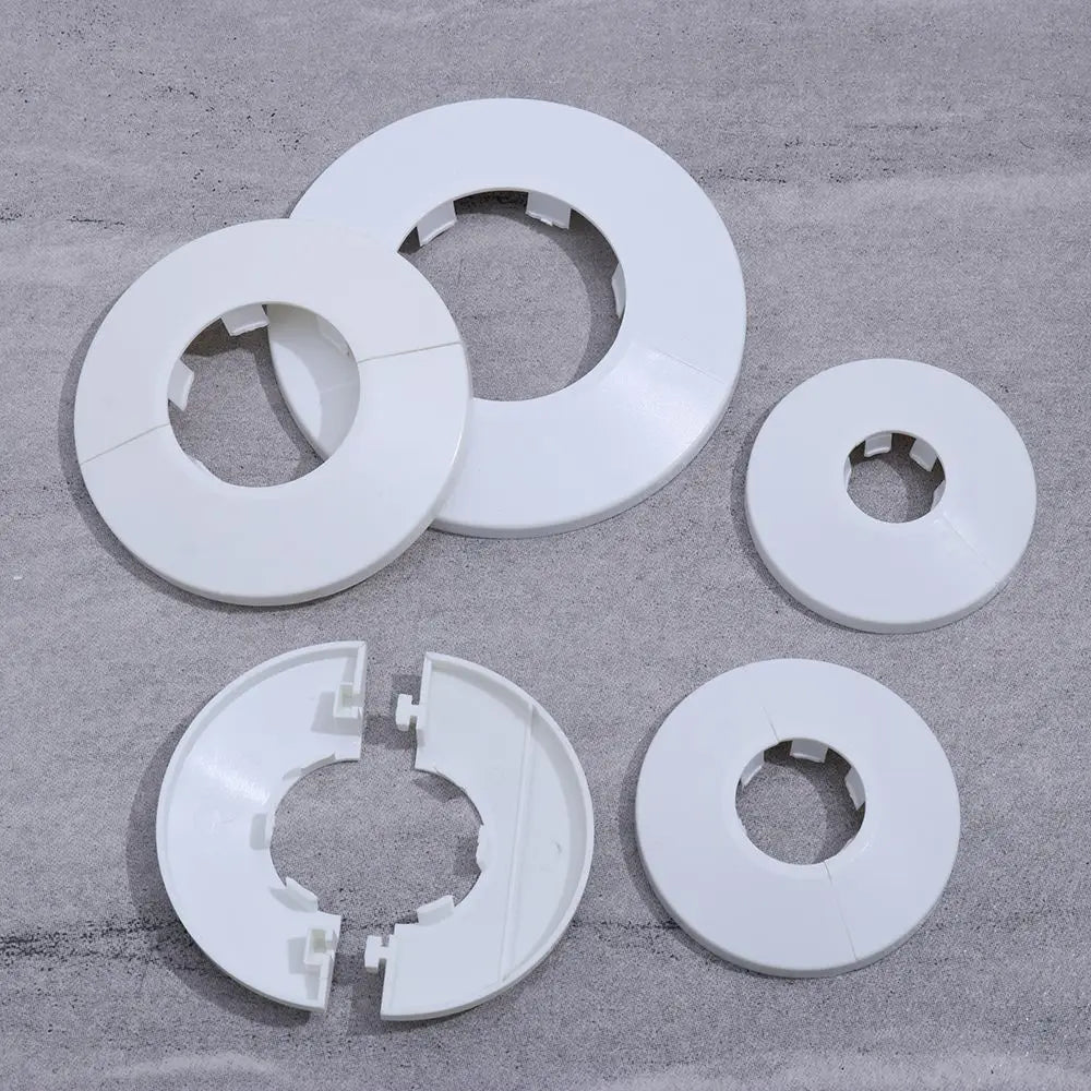 1Pc Plastic Wall Hole Pipe Collars Cover Shower Faucet Angle Valve Pipe Plug Decoration Cover Kitchen Bathroom Faucet Accessory