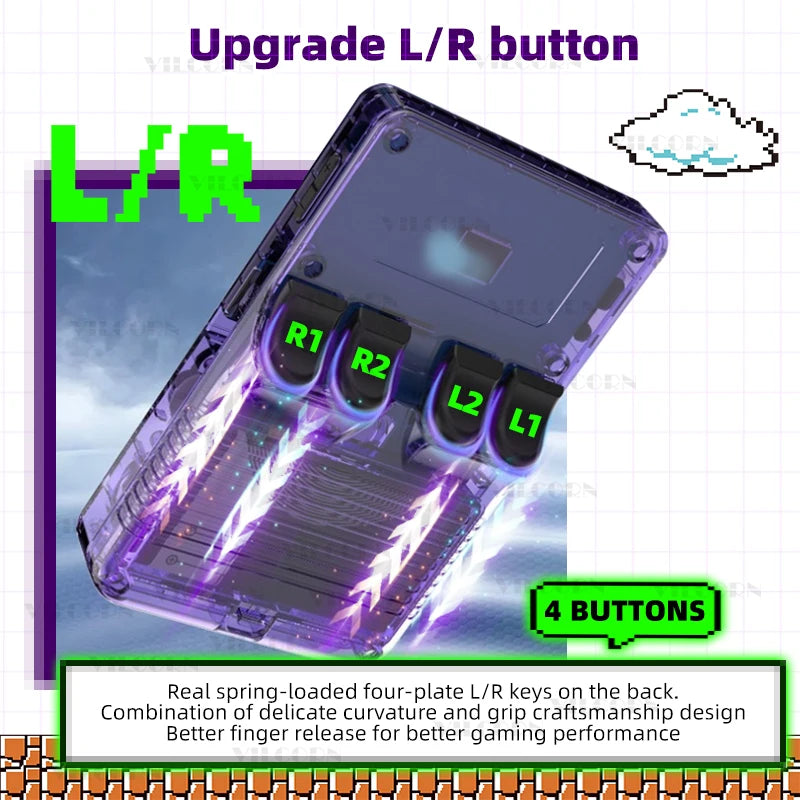 2026 Retro Handheld Game Console 3.5" IPS Portable Game Player Genuine Console 50+Emulators Classic Games Gift with WiFi Online Battle