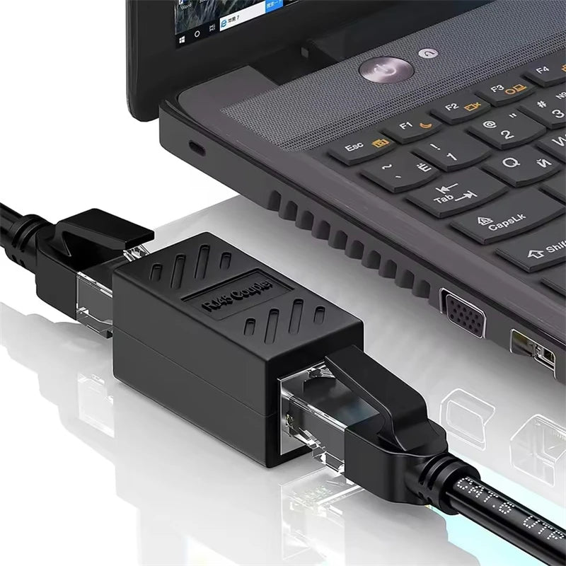 RJ45 Coupler Cat7 Cat6 Ethernet Adapter Gigabit Interface Network Extender Convertor Female to Female Connector Extension Cable