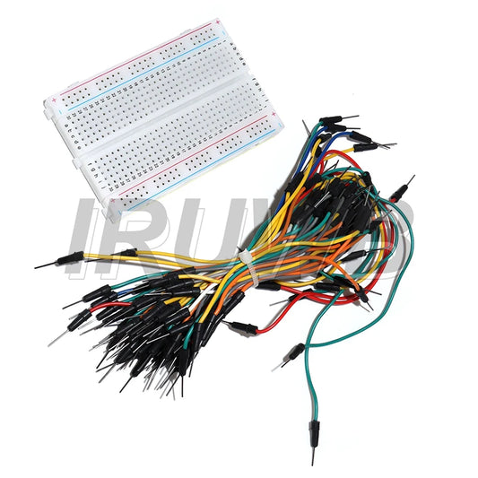 MB-102 Breadboard 400 830 Points Solderless PCB Bread Board Jumper Wire Cable Prototype Board DIY for Arduino Kit