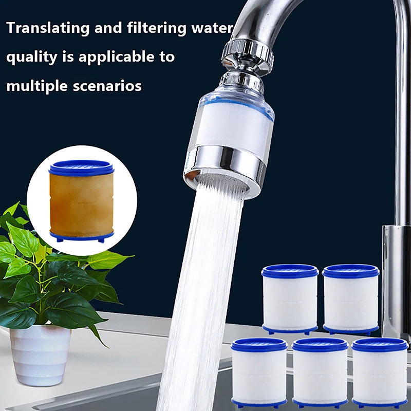 2/5/10PC Kitchen Faucet Filter Element Faucet Water Purifier Filter Bathroom Shower Remove Heavy Metal Chlorine Filtered