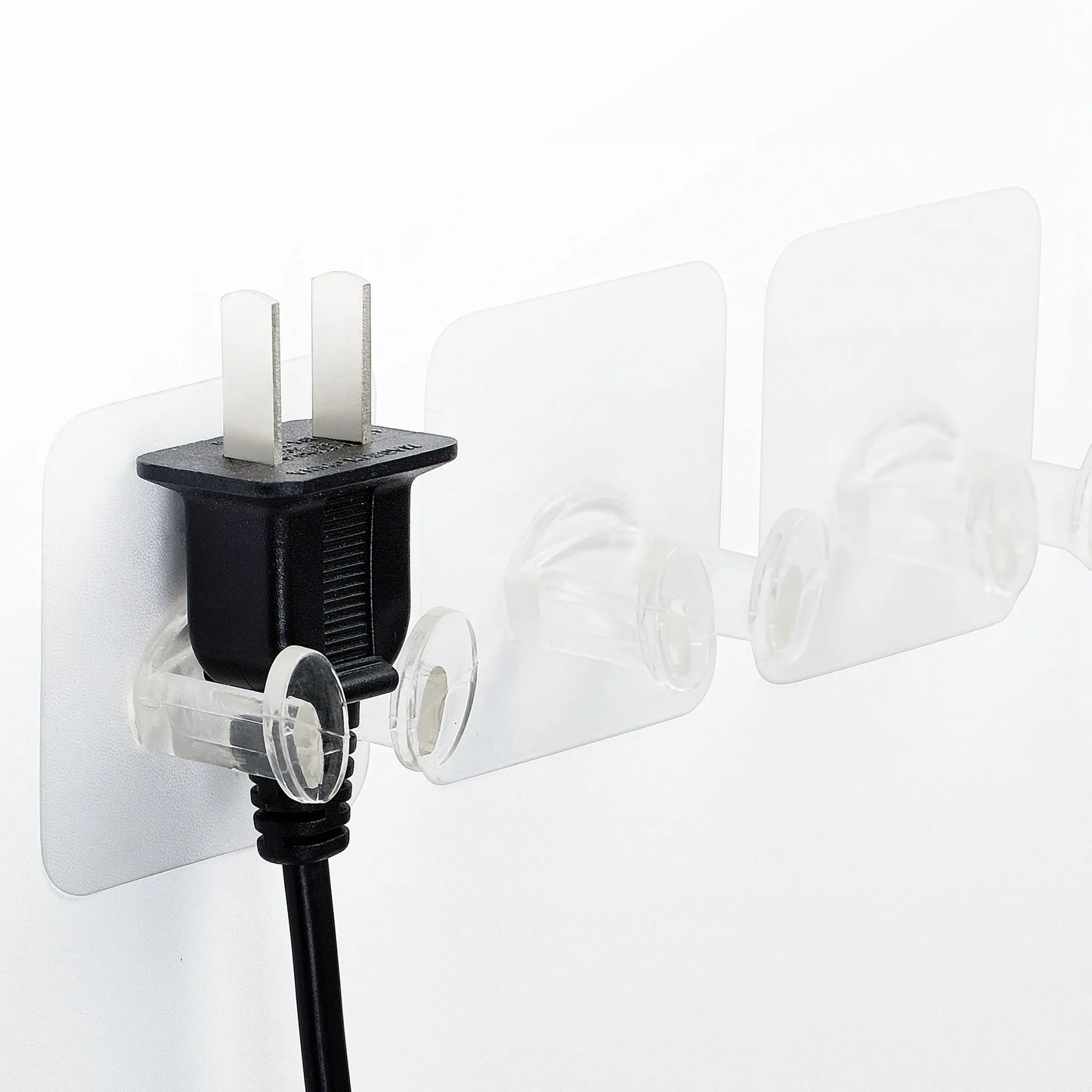 5 Pcs Home Bathroom Wall Storage Hook Punch-free Power Plug Socket Holder Kitchen Stealth Hook Wall Adhesive Hanger