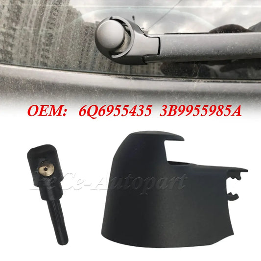 Windshield Windscreen Rear Wiper Arm Washer Cover Cap Nut Washer Jet Nozzle For VW Golf 5 MK5 2003 - 2009 Tailgate Nut Protector