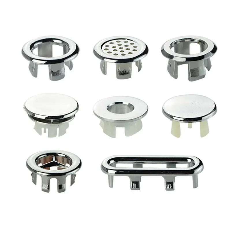 4/1Pcs Sink Hole Round Overflow Cover Basin Trim Bath Drain Cap Wash Basin Hollow Overflow Rings Kitchen Bathroom Accessories