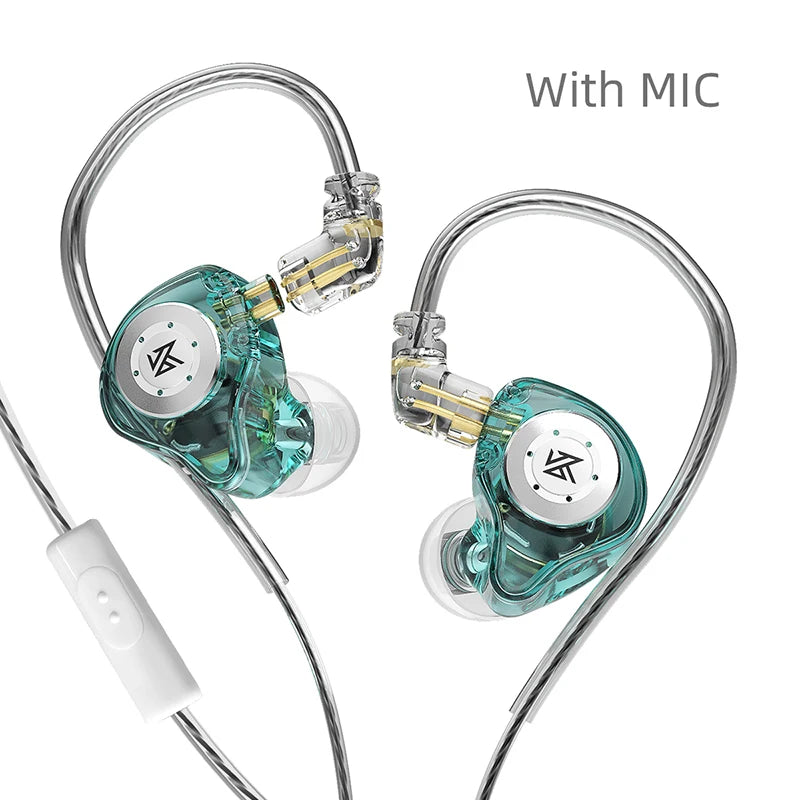 KZ EDX PRO Headphone Metal Wired Earphone HiFi Bass Music DJ Earbuds In Ear Monitor Game Headset With Microphone Audifonos