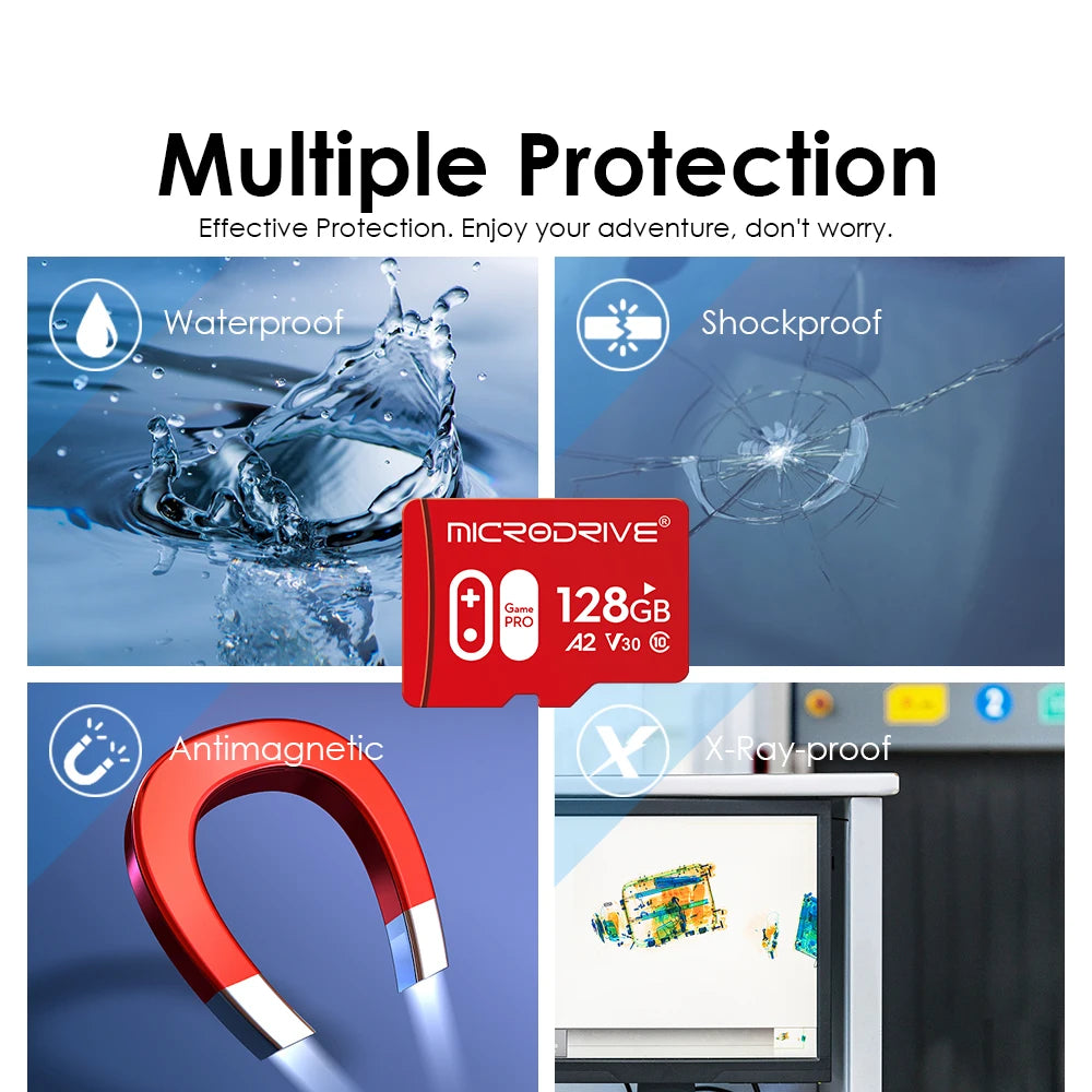 Ultra Micro TF Card 128GB 32GB 64GB 256GB - Mini SD TF Flash Memory Card for Phone SD/TF Dual Compatibility