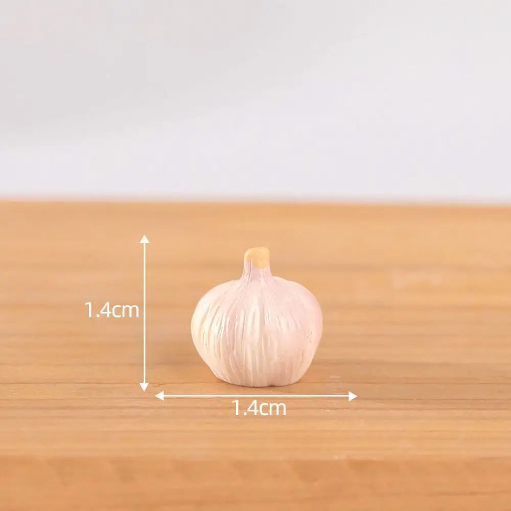 Mini Vegetable Figurines Resin Garlic Red Pepper Lettuce Cucumbers Pumpkin Ginger Baskets Diy Dollhouse Kitchen Vegetable Model