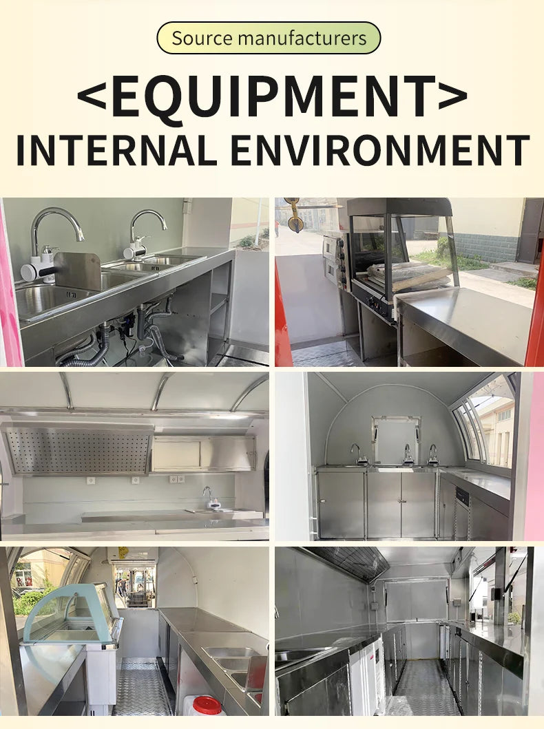 Hamburger Mobile  Food Trailer  Equipped with Full Restaurant