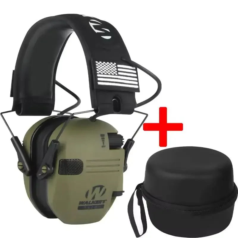 Outdoor hunting/shooting earmuffs actively reduce noise to protect hearing, train tactical headphones to strengthen human voice
