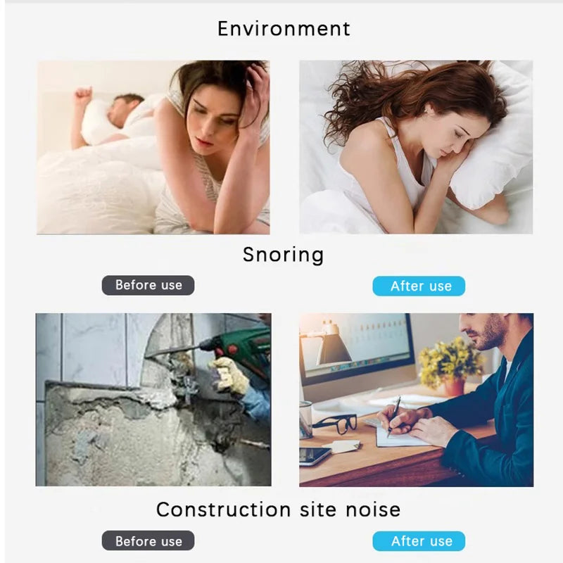 50 pairs Noise-reducing earplugs, noise prevention, sleep, noise reduction, work, sleep, noise-proof dormitory
